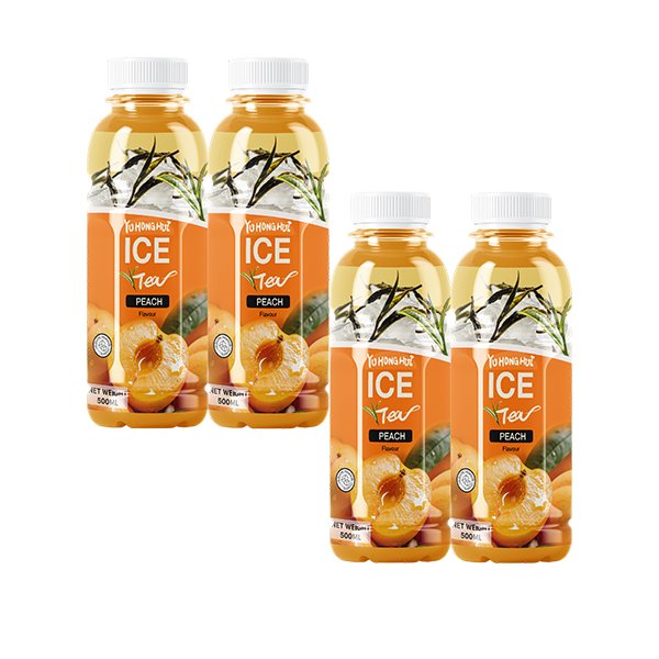 500ml PET Bottle Peach Iced Black Tea (4158)