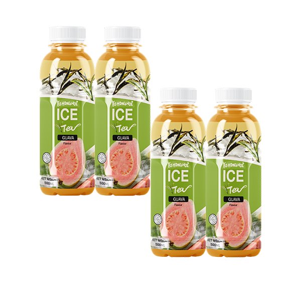 500ml PET Bottle Guava Iced Black Tea (4170)