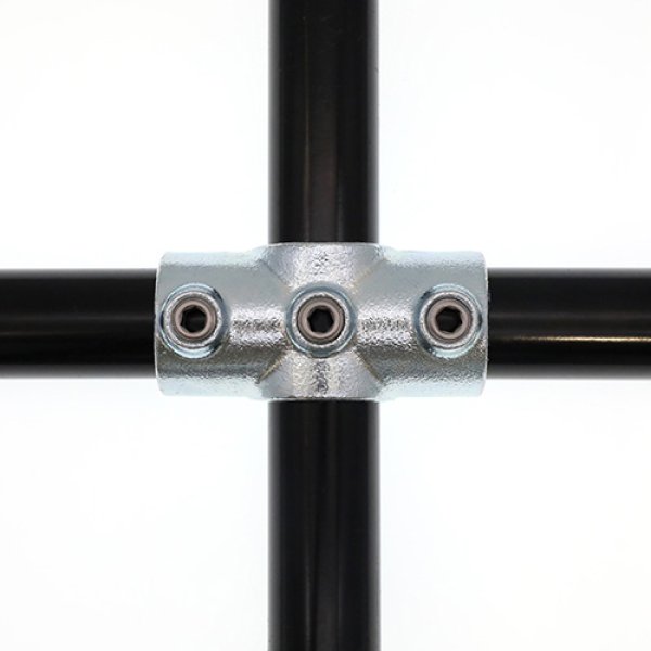 119R Galvanized Pipe Connector Fittings Reducing Two Socket Cross