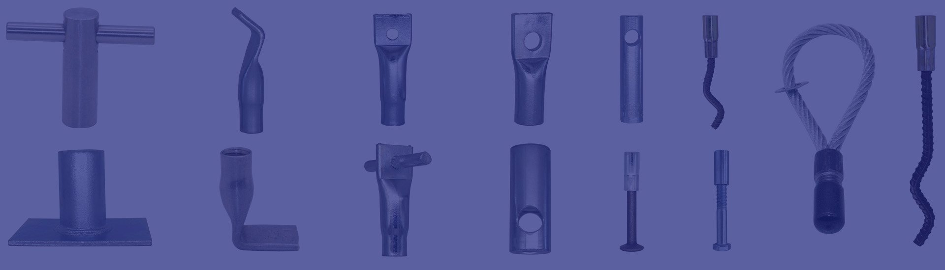 Flat Fixing Socket with Cross Pin