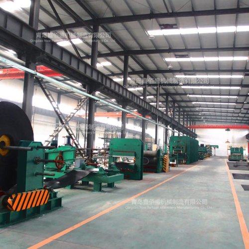 Rubber conveyor belt production line