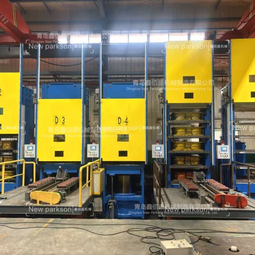 Multi-layer solid tyre press machine