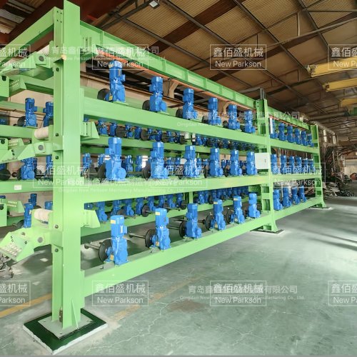 Steel cord conveyor belt production line