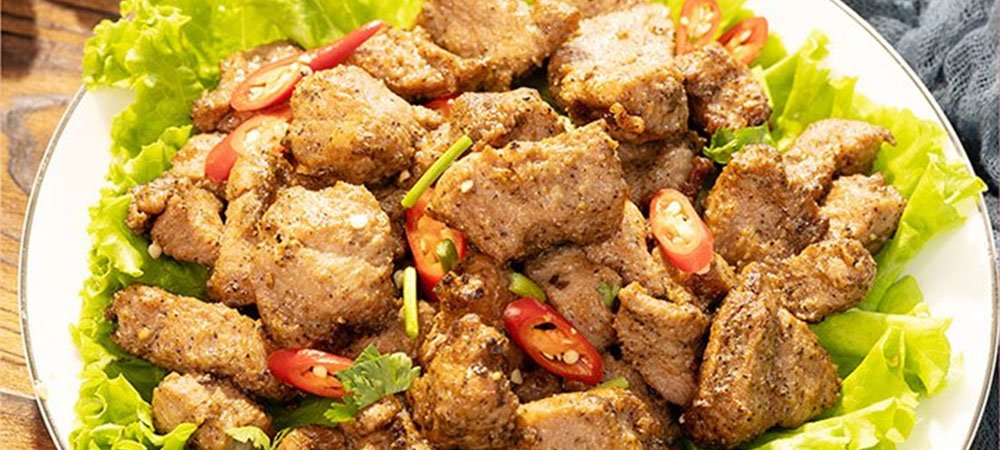 Black Pepper Duck Meat Cubs