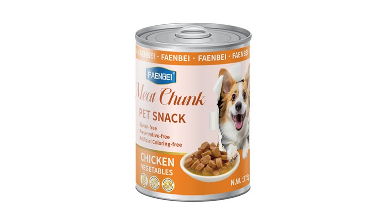 Meat Chunk Pet Snack Can 375g