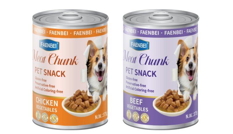 FAENBEI Meat Chunk Pet Snack Can Food For Dogs