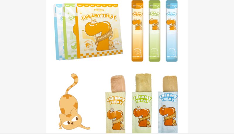 COLA LOCA 7 Days Series Cat Creamy Treat
