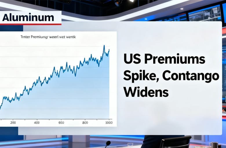 LME Aluminum Holds Near 1-Week High as US Premiums Spike, Contango Widens