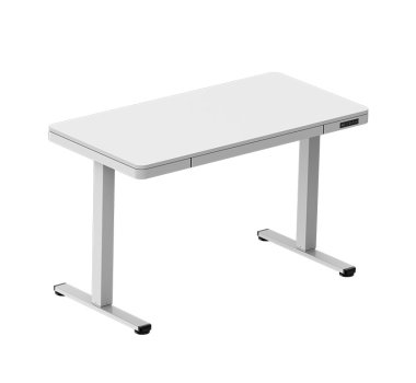 Single inverted 2-section glass table (wood top), basic model-21C-C412R-576
