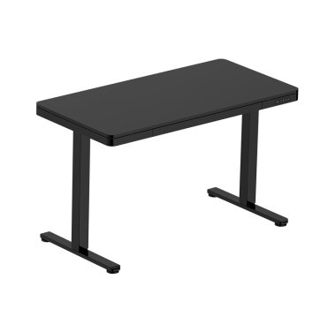 Single inverted 2-section glass table (wood top), basic model-21C-C412R-576
