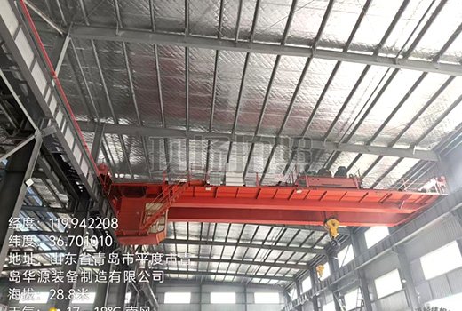 Eight cranes in total, with capacities of 50t, 20t, and 16t.