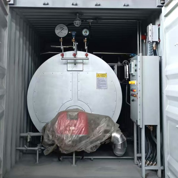 Skid-mounted steam boiler