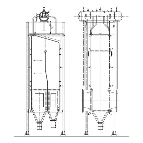 Waste heat boiler series