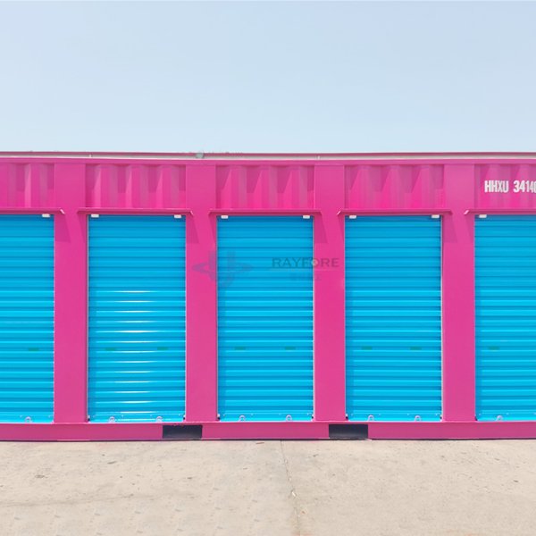 ISO-structured customizable roll-up door storage container
