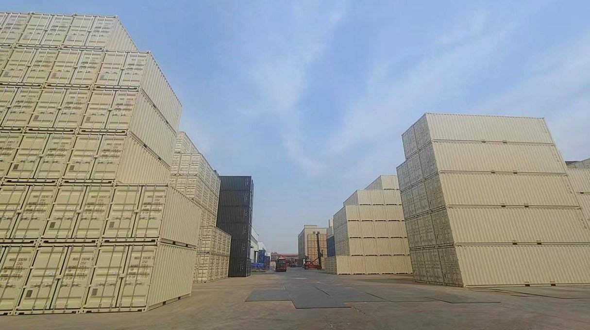 Container finished product stacking