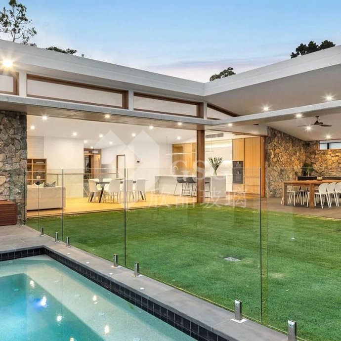 Frameless Tempered Glass Pool Fence for Modern Residential Pools|Globalstar Glass