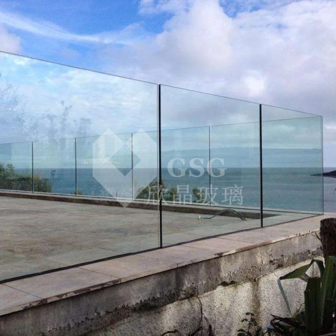 Frameless Tempered Glass Railing for Outdoor Terrace and Coastal Deck|Globalstar Glass