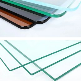 Clear and Colored Rounded Edge Tempered Glass Panels for Furniture|Globalstar Glass