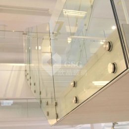Modern Tempered Laminated Glass Stair Railing System|Custom Glass Handrail|Globalstar Glass 2