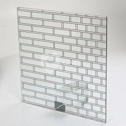 Clear Brick Pattern Decorative Glass|Textured Architectural Art Glass|Globalstar Glass