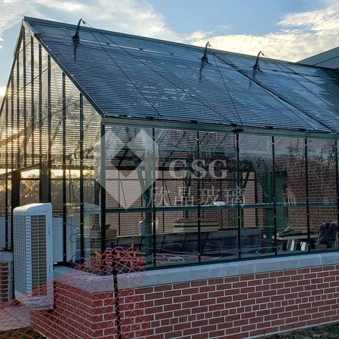 Commercial Glass Greenhouse|Tempered Glass Greenhouse with Ventilation System|Globalstar Glass