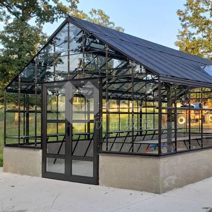 Courtyard Tempered Glass Sunroom|Greenhouse with Tempered Glass|Globalstar Glass 1