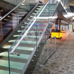 Tempered Glass Stair Railing and Glass Staircase System|Globalstar Glass