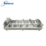 High-capacity spiral water chiller for slaughter line