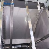 Poultry feather softening tank with durable structure