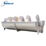 Internal view of spiral pre chilling tank with air agitation system