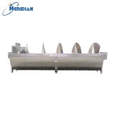 Spiral pre-chiller for chicken feet and heads in poultry plant