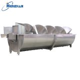 Stainless steel poultry pre chiller with spiral conveyor structure