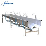 Chicken evisceration tank for offal collection and transport