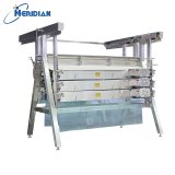 Customizable vertical chicken feather remover for high capacity plant