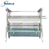 Adjustable vertical poultry plucker with modular cabinet design