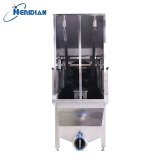 Steam heat exchange scald tank for poultry processing line