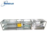 Compact poultry processing line improving production efficiency