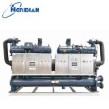 industrial water-cooled chiller with control panel interface