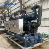 high flow rate water chiller used in seafood plant