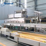 Poultry crate washer for chicken processing plant
