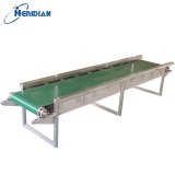 Belt type crate conveyor with flat PVC belt for chicken processing line