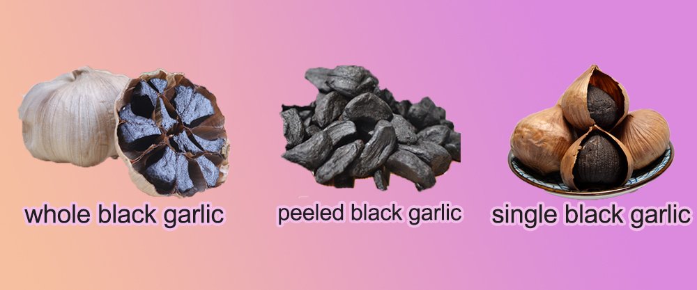 Different Black Garlic