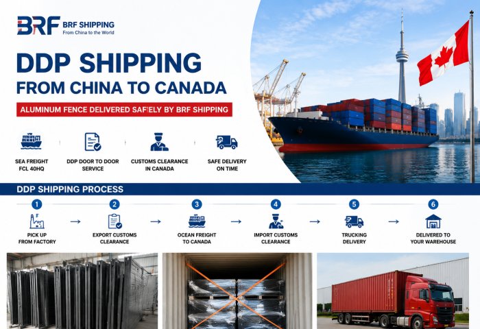 DDP Shipping China to Canada | Aluminum Fence Delivery