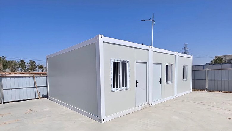 Foldable and Packable Container for Temporary Office and Housing