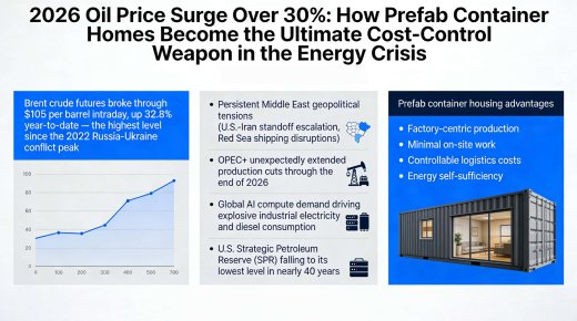 2026 Oil Price Surge Over 30%: How Prefab Container Homes Become the Ultimate Cost-Control Weapon in the Energy Crisis