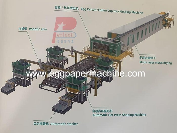 Automatic Egg Carton Box Tray Machine