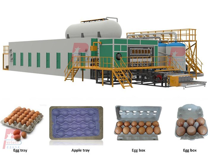 5-4 automatic egg box tray making machine