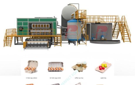 Working Principle of the Fully Automatic Rotary Drum Egg Tray Molding Machine