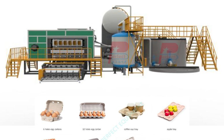 Working Principle of the Fully Automatic Rotary Drum Egg Tray Molding Machine