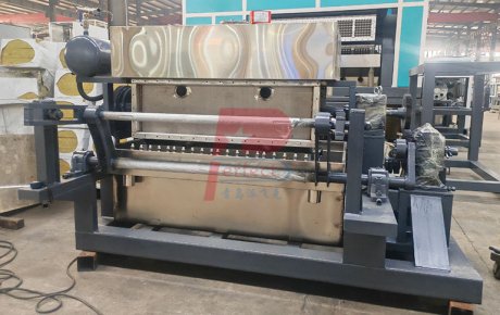 India client automatic paper pulp egg tray molding machine finished shipment